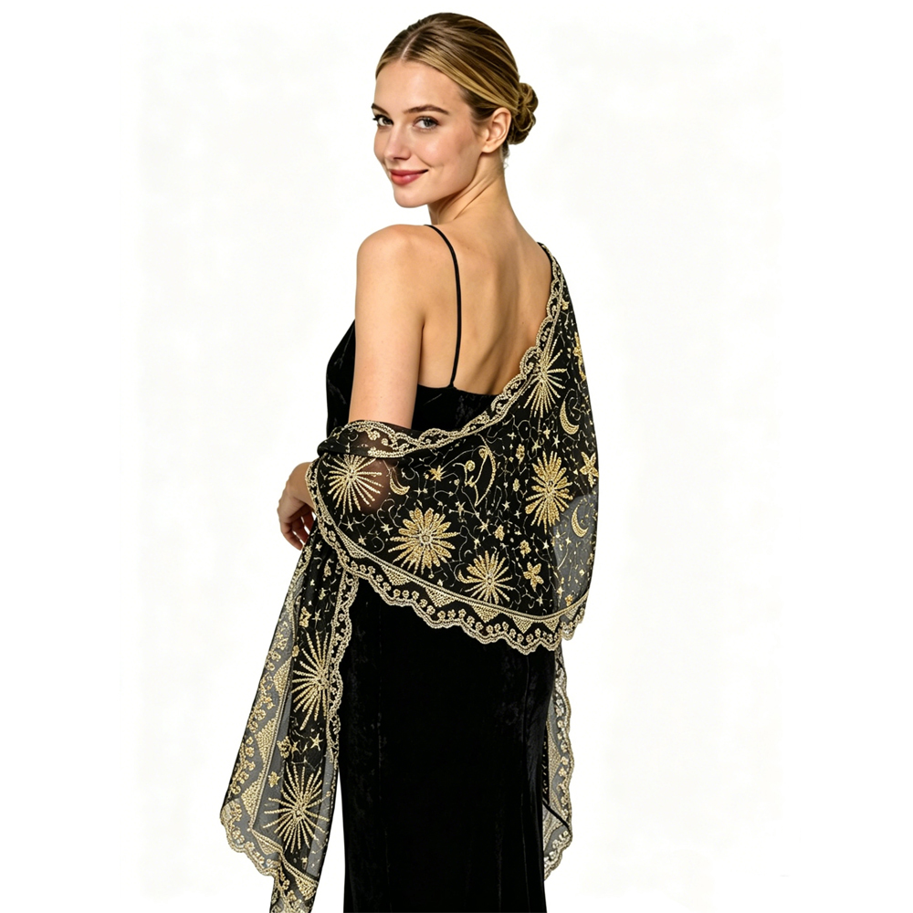 Women'S Fashion In The 1920S - 1920s Sequined Floral Embroidery Evening Dresses