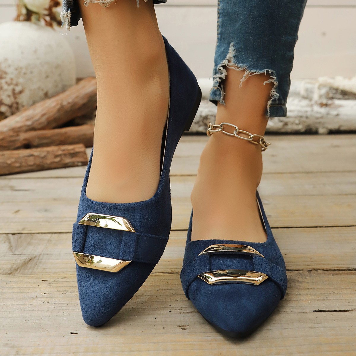 Women'S Fashion Shoes - Spring and Autumn Elegant Pointed Sexy