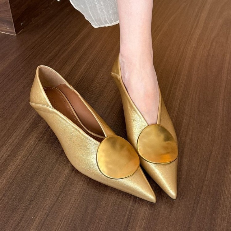Women'S Fashion Shoes - 2025 Spring Summer Pointed Toe Footwear
