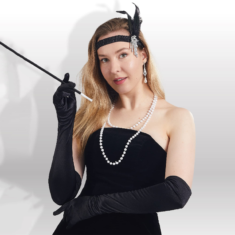 Women'S Fashion In The 1920S - Women's Evening Party Mittens Long Opera