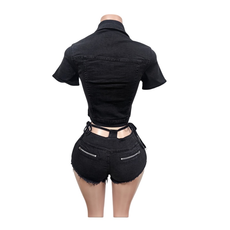 Sexy Denim 2 Piece Sets Women  - Women Fashion Jeans Top review and price