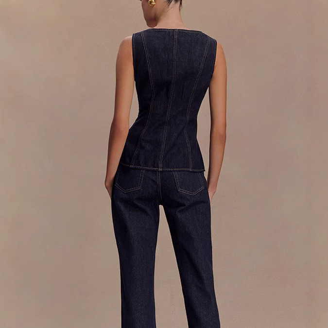 Summer Denim Pant Sets Women 2 - Women Fashion Jeans Top review and price
