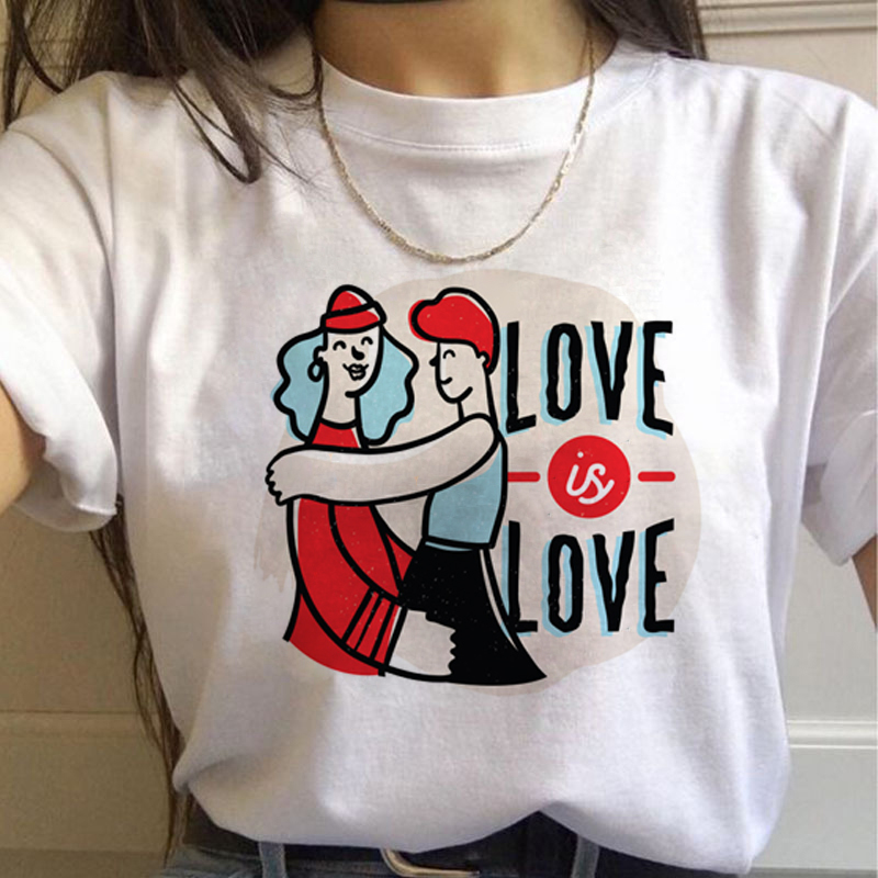 Lgbt Rainbow Harajuku T Shirt  - Women'S Fashion In The 90S review and price