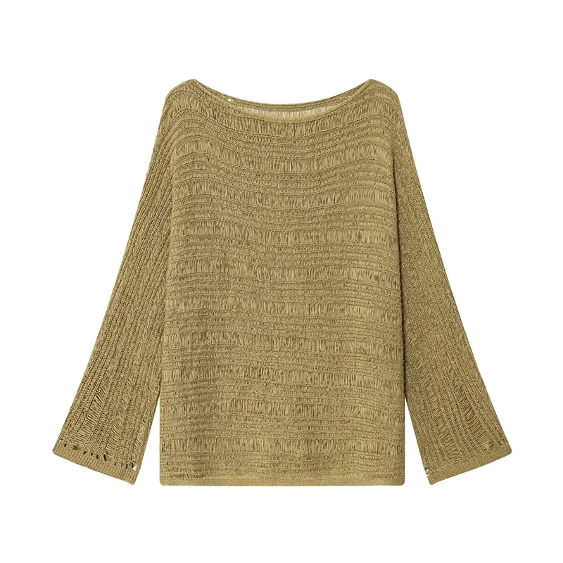 Vintage Boat Neck Knit Sweater - Women'S Fashion Tops review and price