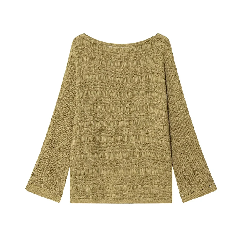 Vintage Boat Neck Knit Sweater - Women'S Fashion Tops review and price