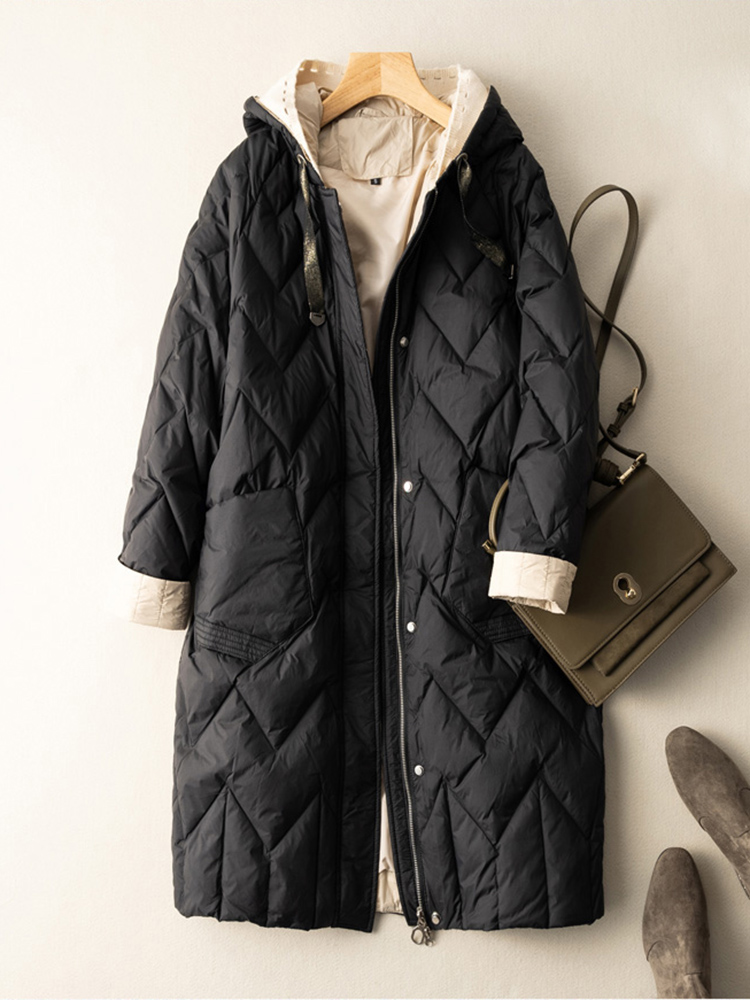 SEDUTMO Long Winter Duck Down  - Women'S Fashion Quilted Jacket review and price