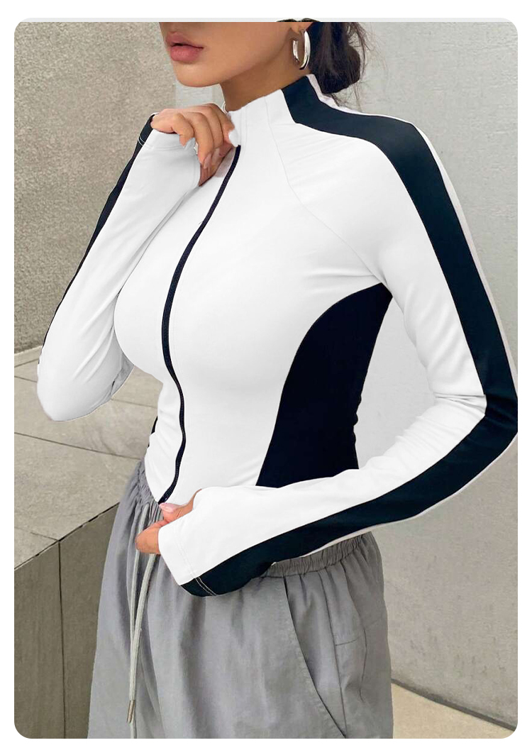 Yoga Clothes Stand Up Collar J - Trend Women Fashion review and price