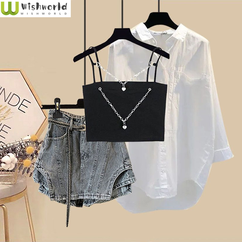 Summer Set Women's 2024 New Ko - Women Fashion Jeans Top review and price