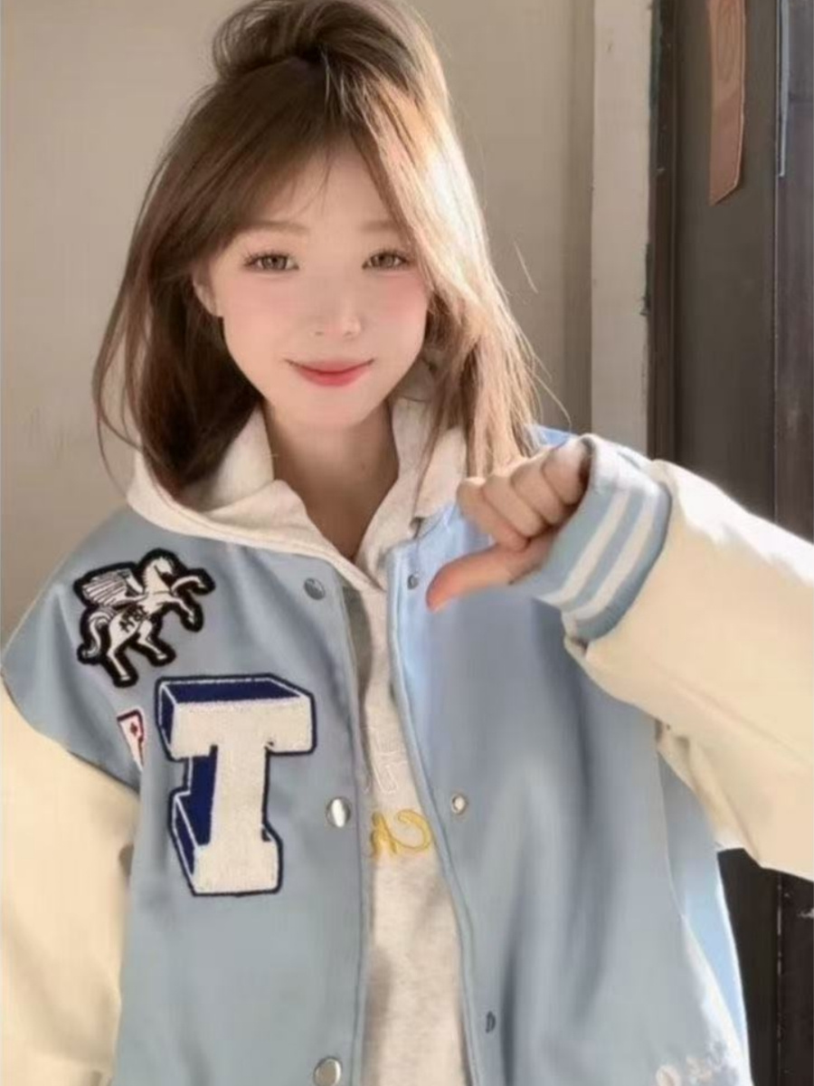 Baseball Jackets Kpop Womens A - Women'S Fashion Utility Jacket review and price