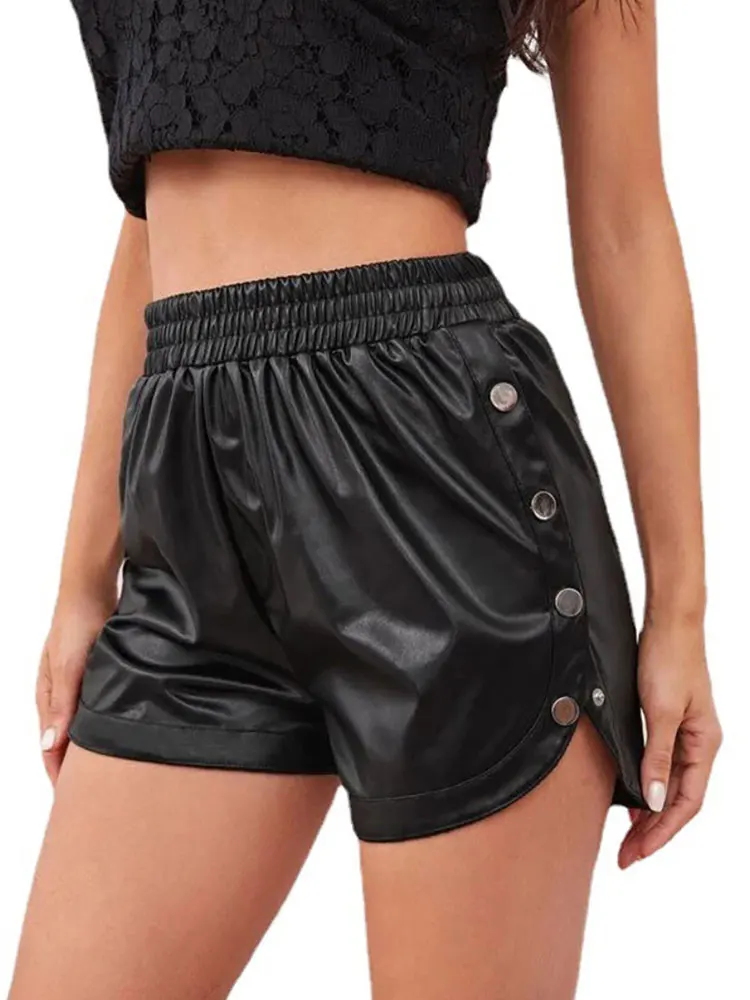 Women's Shorts Side Button Ope - Women Fashion Open Now review and price