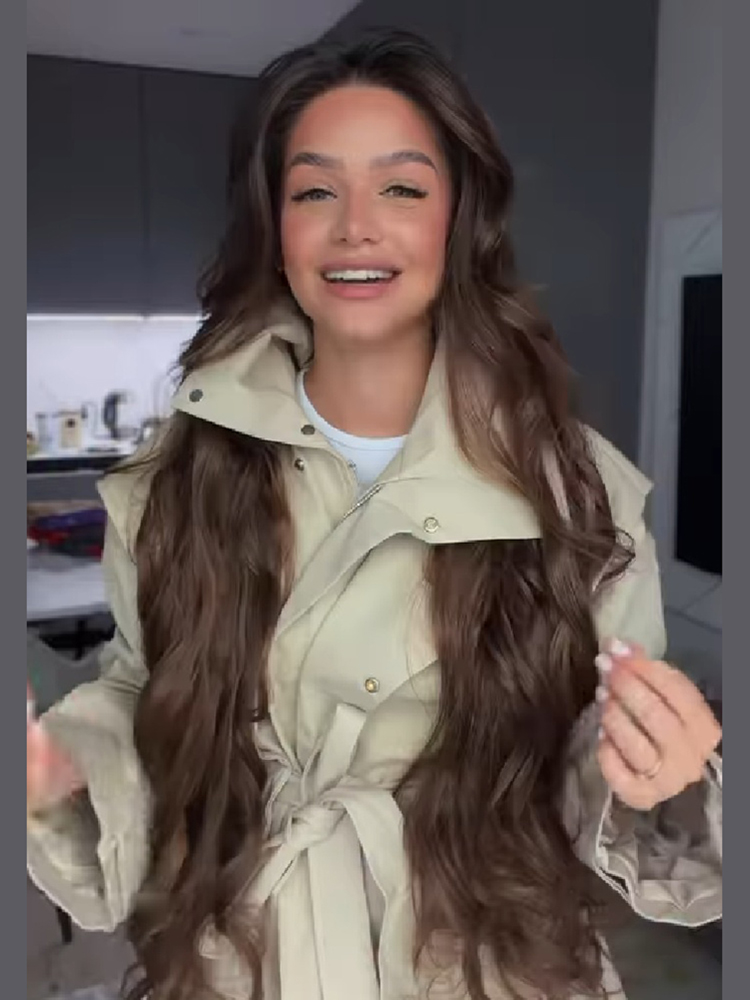 Women Short Trench Coat Belted - Women'S Fashion Utility Jacket review and price