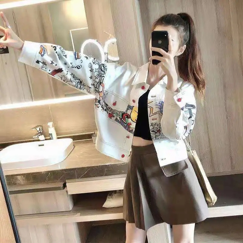 Korean Female Fashion Leisure  - Women Fashion Jeans Top review and price