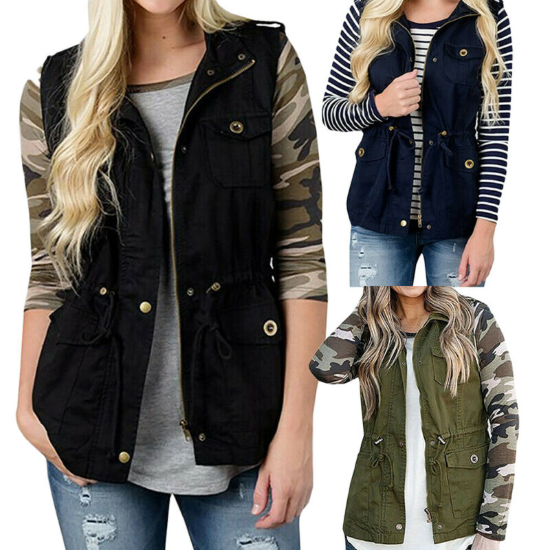 Fashion Women Vest Olive Cargo - Women'S Fashion Utility Jacket review and price