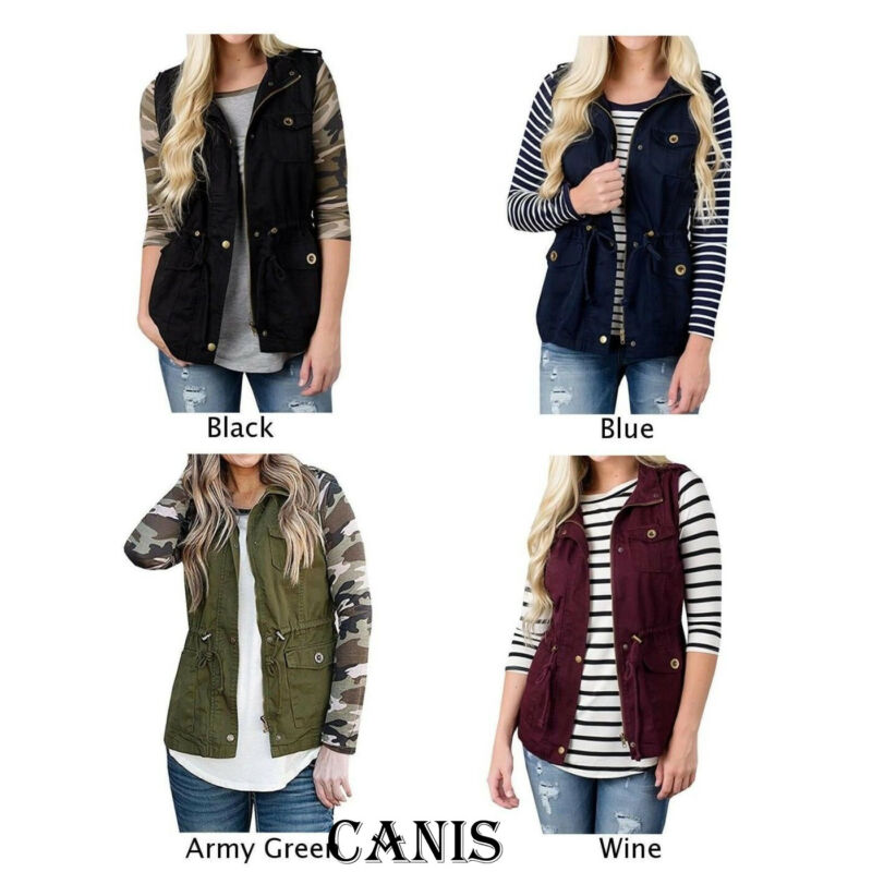 Fashion Women Vest Olive Cargo - Women'S Fashion Utility Jacket review and price