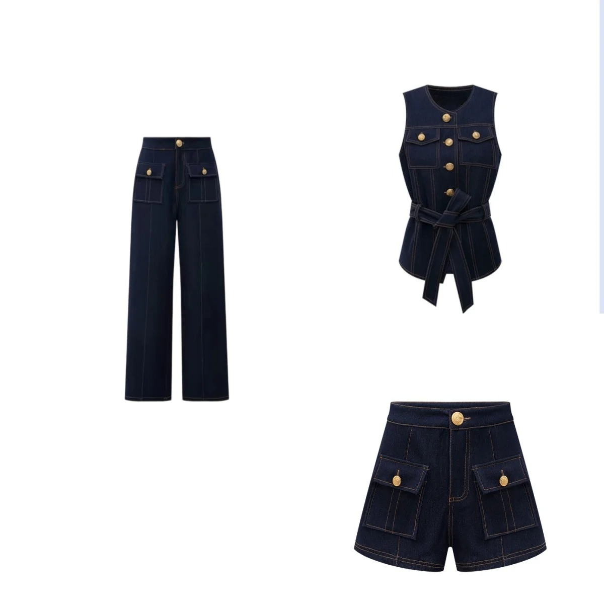 Y2K 2026 new button retro jean - Women Fashion Jeans Top review and price