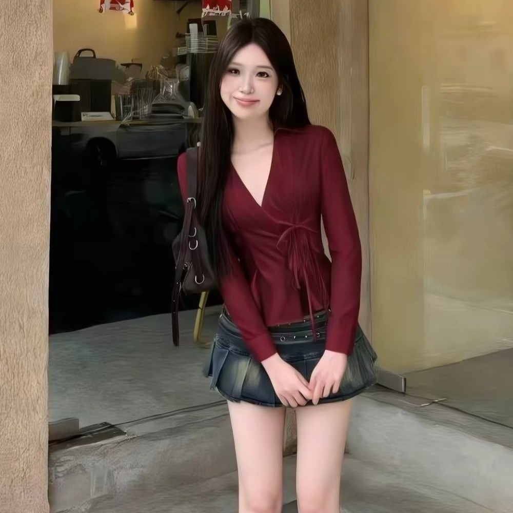 Fashion Long-sleeved Slim Fit  - Women'S Y2K Fashion Aesthetic review and price