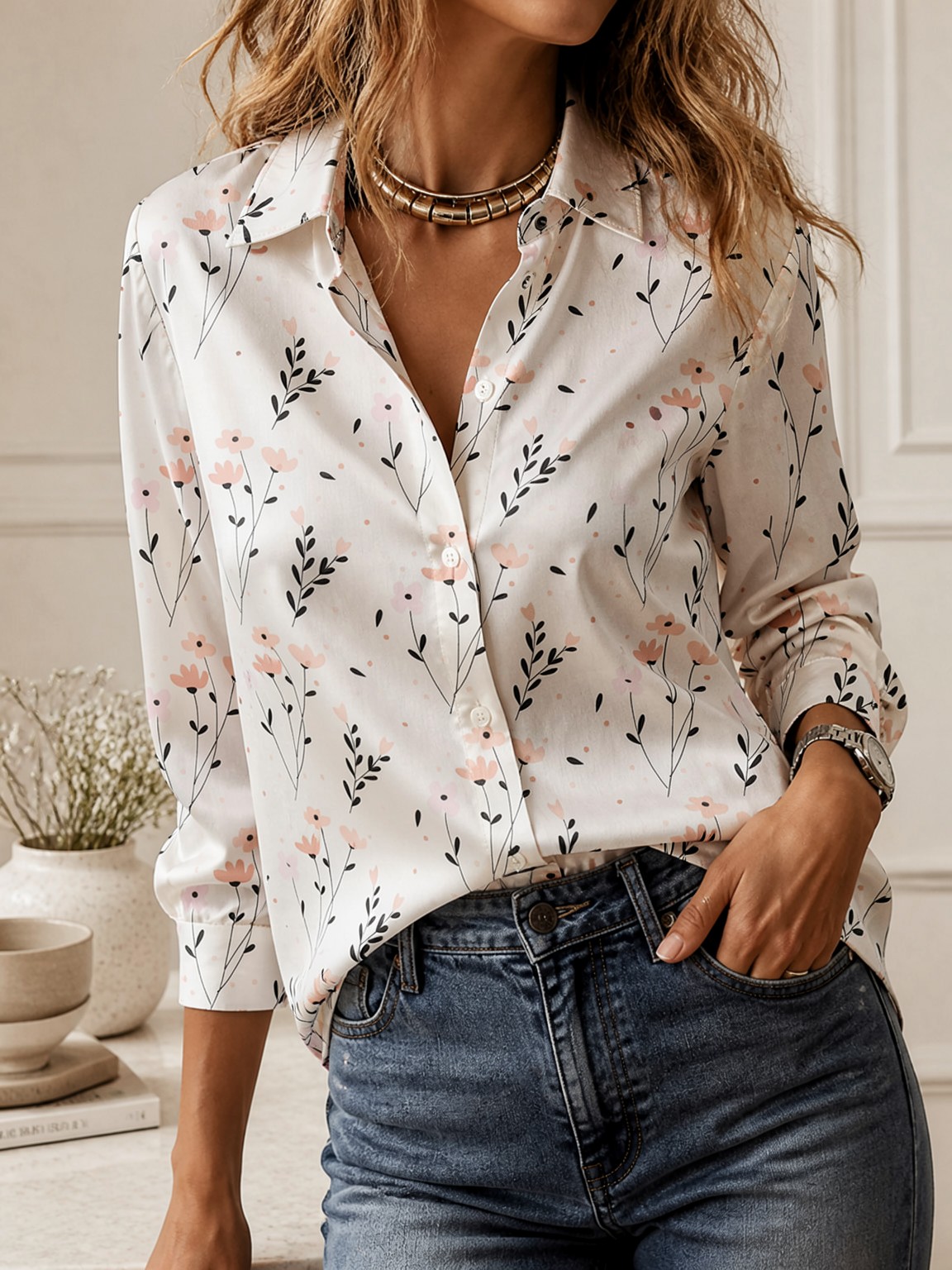 2026Minimalist Button Down Lon - Women'S Fashion Tops review and price